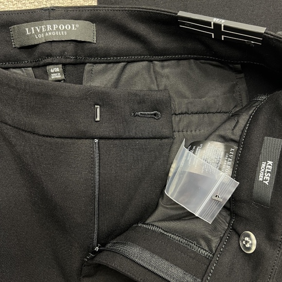 Liverpool Los Angeles Pants Womens 6/28 Black Kelsey Trouser Stretch Work Office - Picture 6 of 10